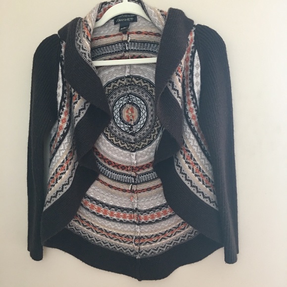 A. Gianneti Flyaway Circle Open Cardigan small - Picture 2 of 3